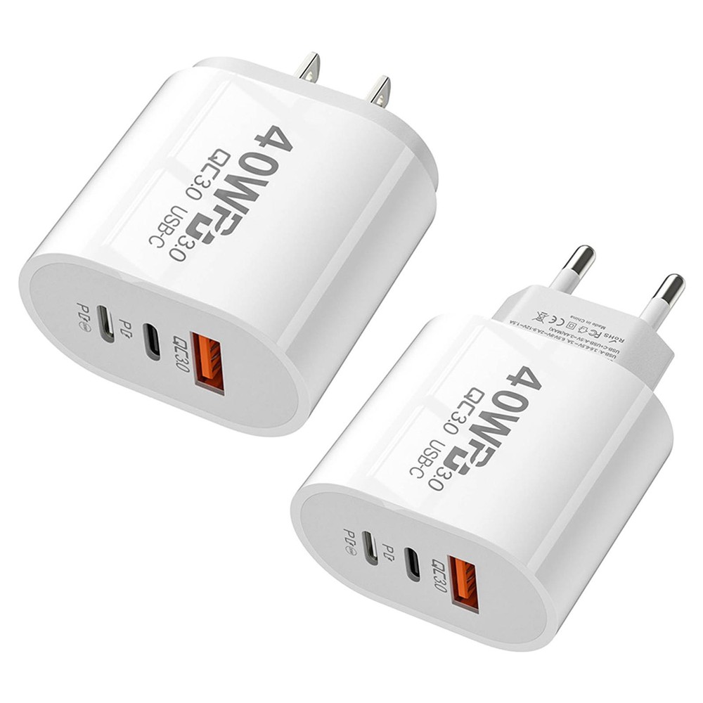 40W USB PD Fast Charger Station for Laptops and Devices