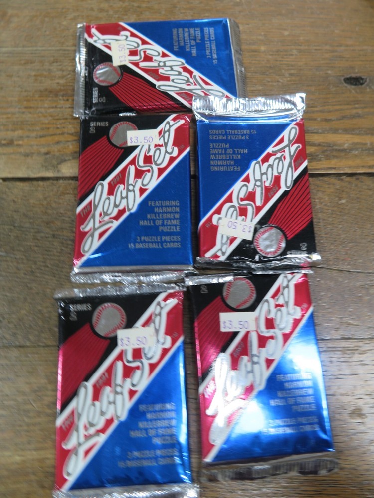 1991 Leaf Baseball Cards Series 2 - 5 Factory Sealed Packs