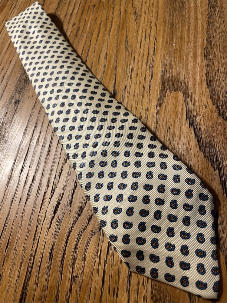 Vintage EUC Mann Haus Silk Foulard Tie Paisley Men’s Necktie USA