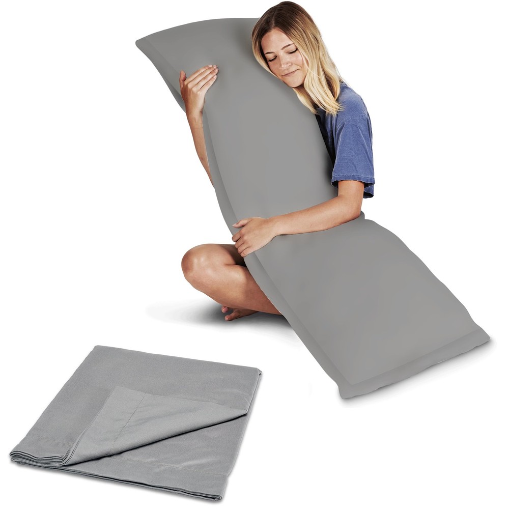 Body Pillow for Side Sleepers - Full Length Maternity Support for Adults