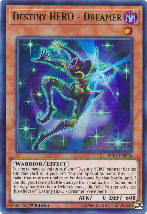 Destiny HERO Dreamer BLLR-EN024 Ultra Rare 1st Edition x3 LP Condition