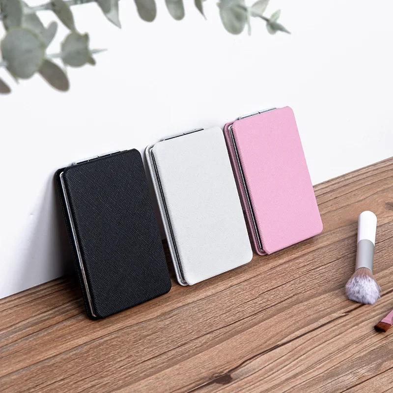 Portable Square Multicolor Modern Makeup Mirror with Free Stand for Home Decor  