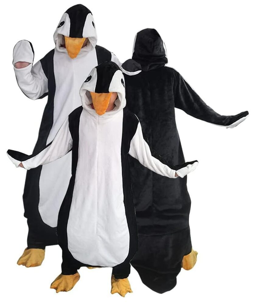 Wearable Penguin Blanket Hoodie Sleeping Bags for Boys Girls Super Soft Warm