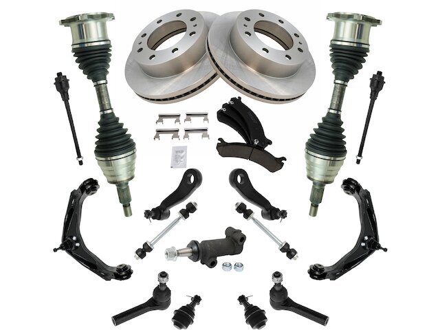 Front Brake Pad Rotor Axle Wheel Hub Control Arm Kit fits 85BZZN
