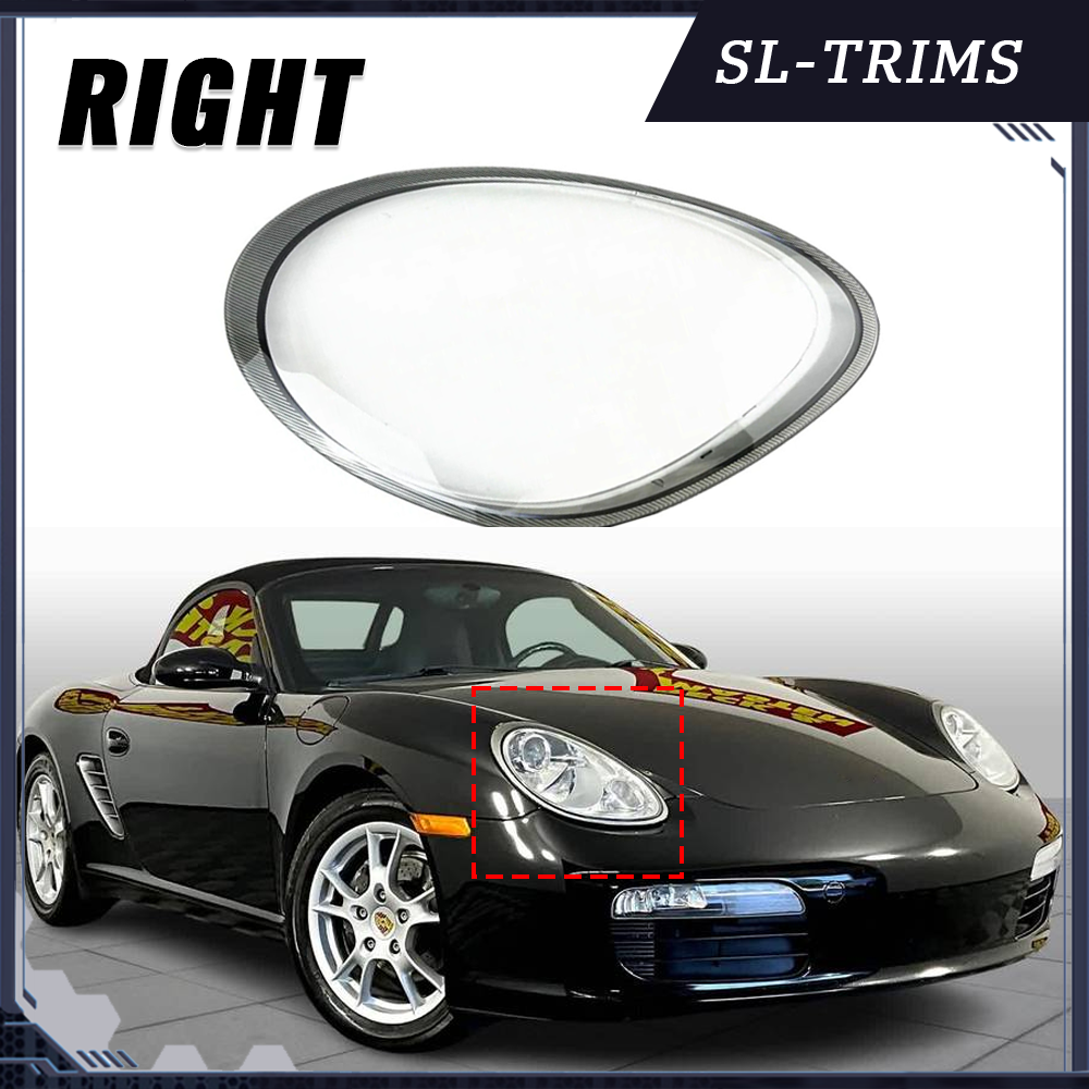 Right Headlight Lens Housing Shell Cover For Porsche Boxster Cayman 987 05-2008