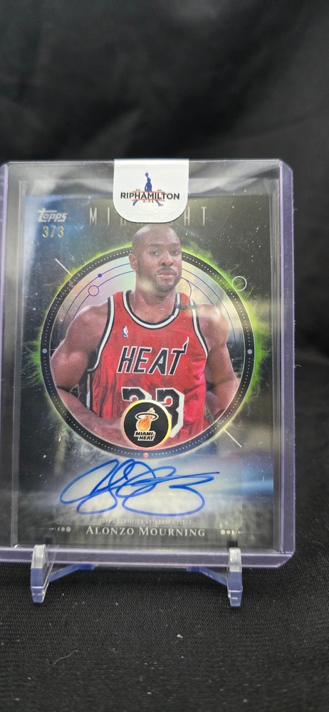 2025 Topps Midnight #MO-AM Alonzo Mourning Midnight Oil #/3