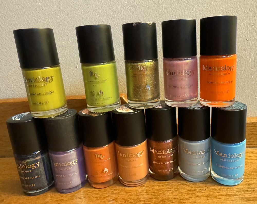 Maniology Stamping Polish Lot Of 12