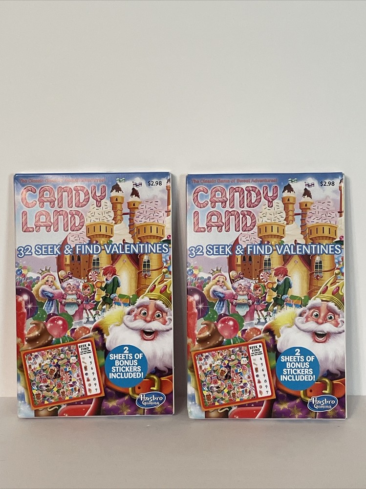 Candy Land Valentines 32 Seek And Find BRAND NEW IN BOX Lot Of Two Boxes