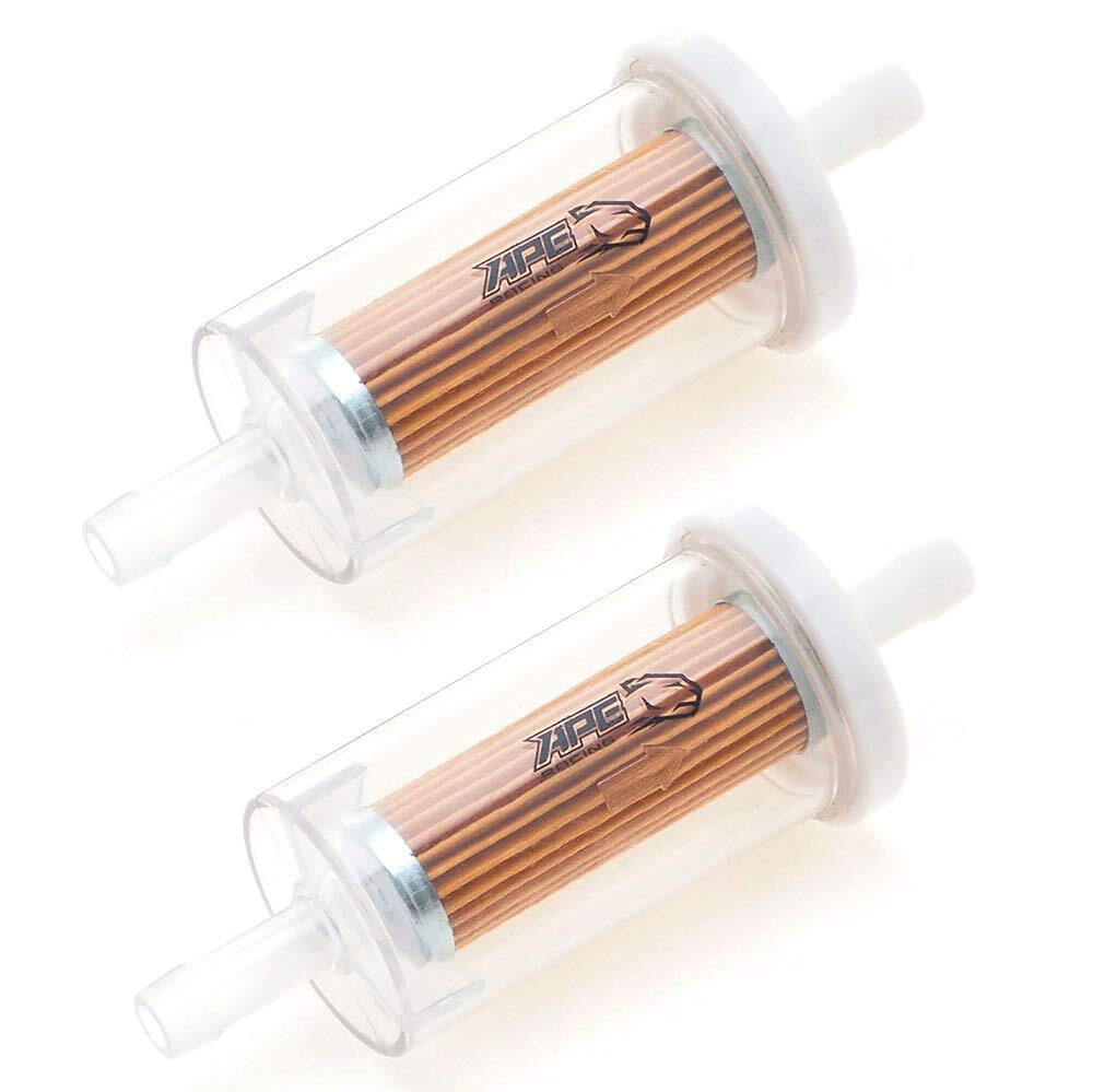 Universal High Flow Inline Fuel Filter 2-Pack for Lawn Mowers