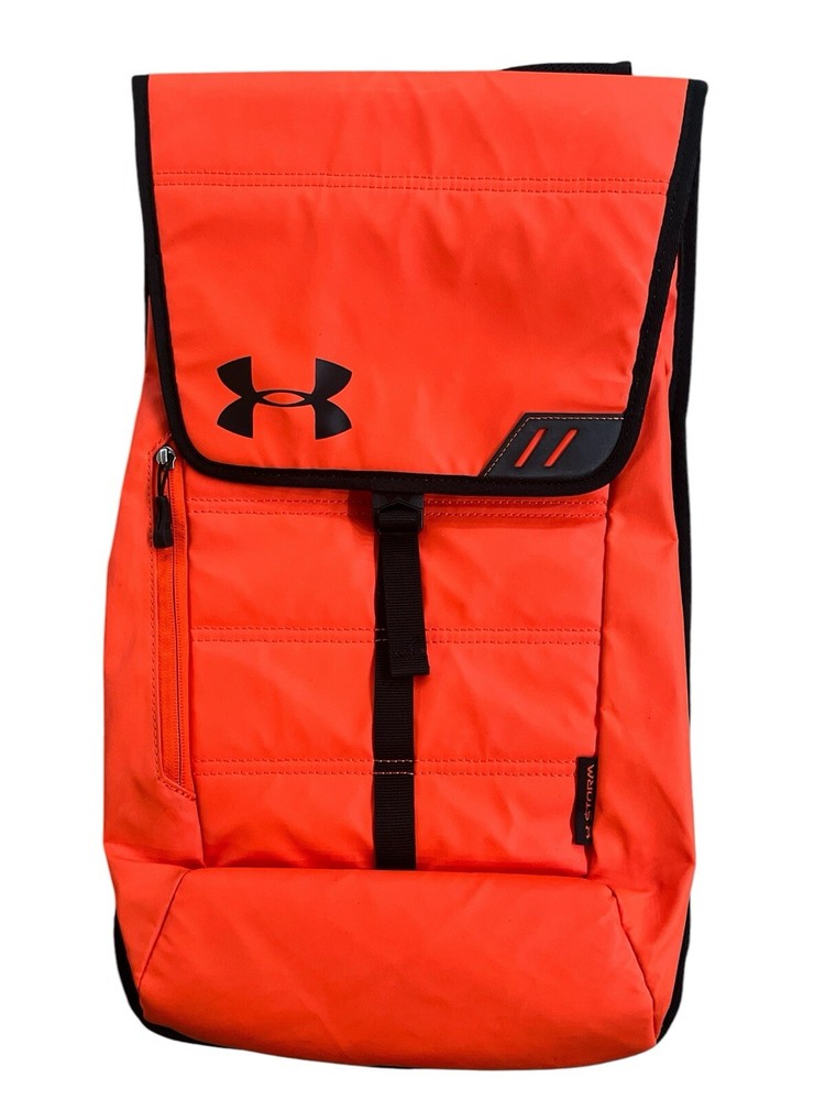 Under Armour Storm Storm Tech Orange Black Sackpack Laptop Weather Resistant