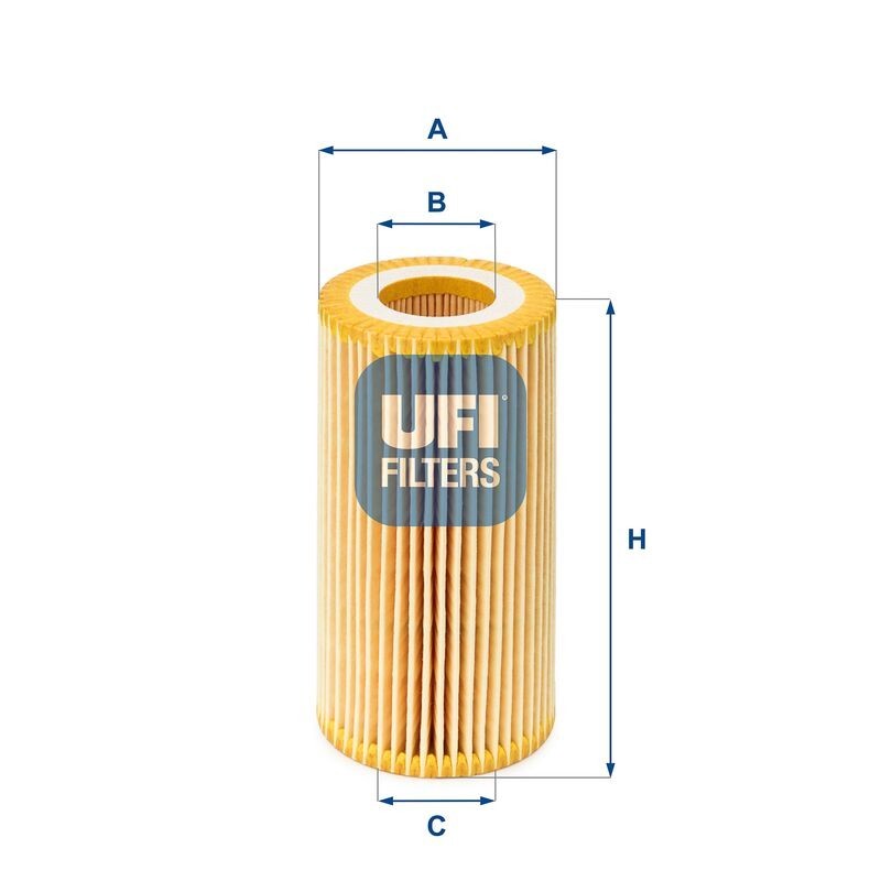 UFI 25.039.00 Oil Filter Compatible with FORD and VOLVO Vehicles