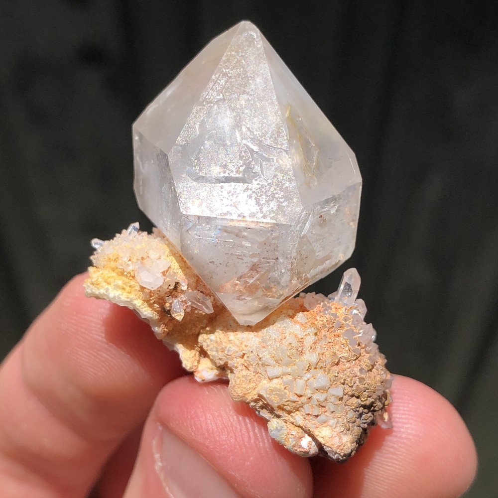 4.4cm DT Quartz Crystal on Matrix from Brandberg Namibia Goboboseb Mountains