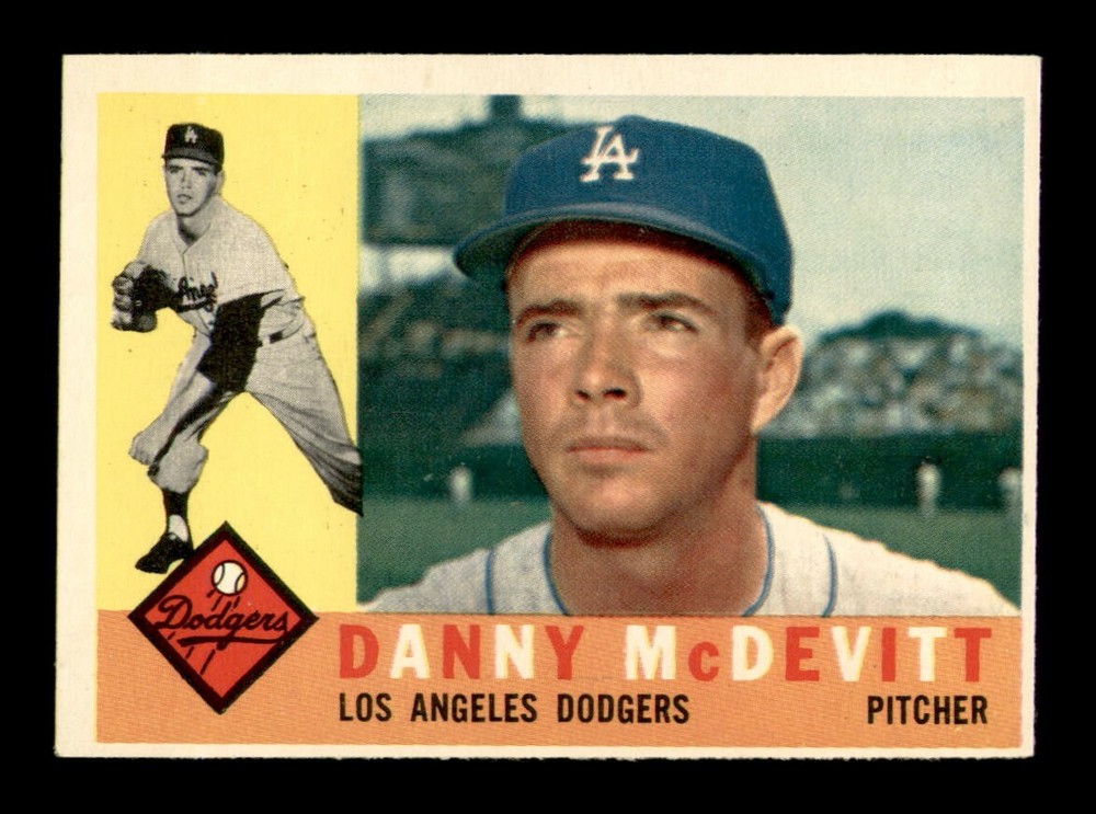 1960 Topps #333 Danny McDevitt NM Vintage Baseball Card OBGcards