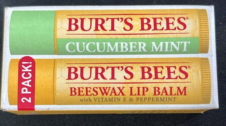 Burt's Bees Lip Balm Beeswax 0.15 Oz 2 Count