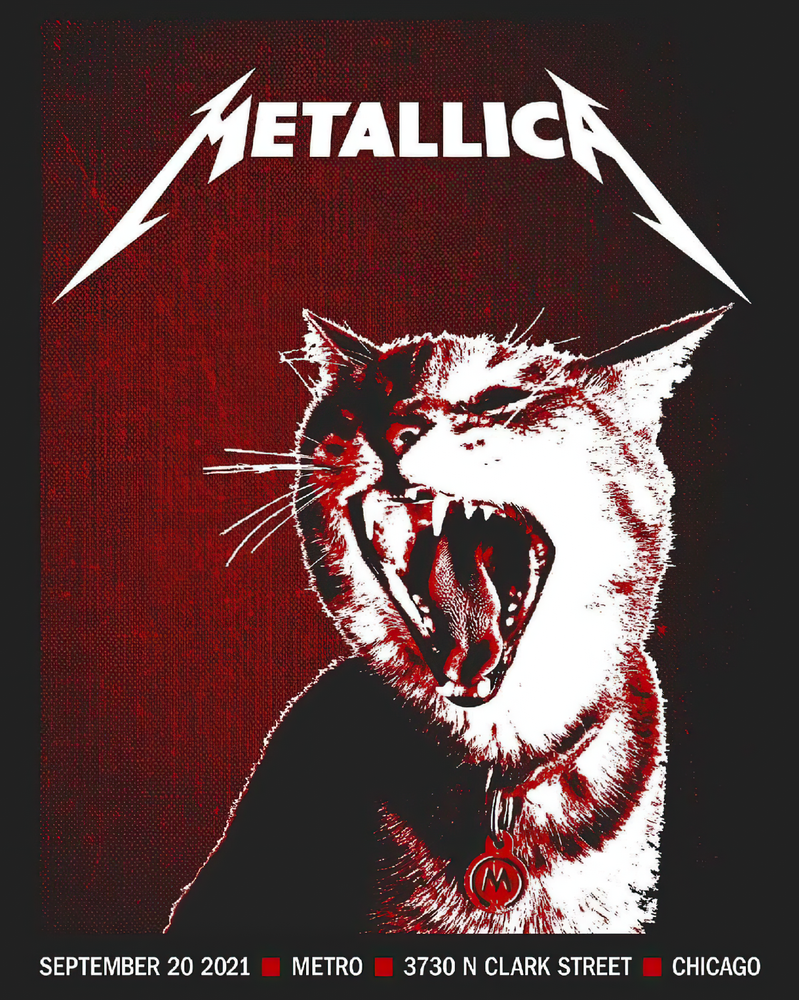 Metallica Live Chicago Poster 18x24 inch Free Shipping
