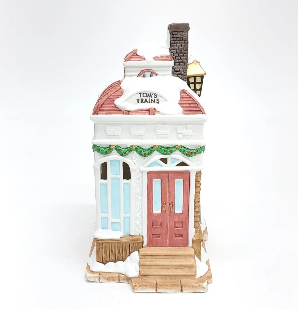 1993 Mercury Tom's Trains Porcelain Dickens Christmas Village Collectible