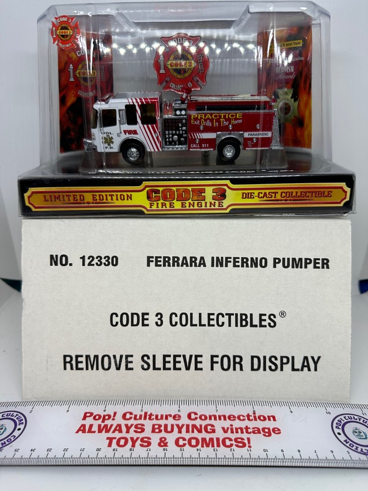 Limited Edition Code 3 Diecast Fire Engine Collector Club Ferrara Inferno Pumper