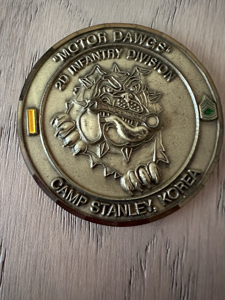 US Army 2nd Infantry Motor Dawgs Challenge Coin Korea Edition