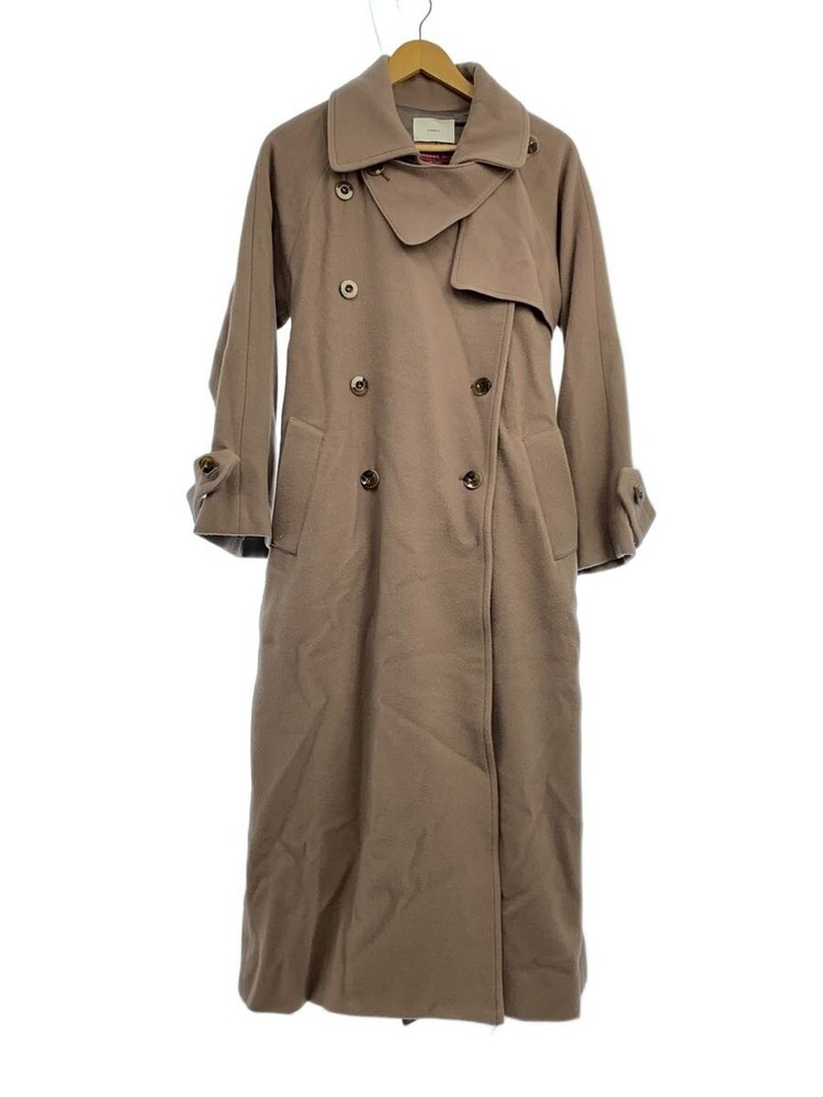 ble/Trench Coat/Wool Trench Coat/Free/Wool/Brown/Plain/Long Coat  2274