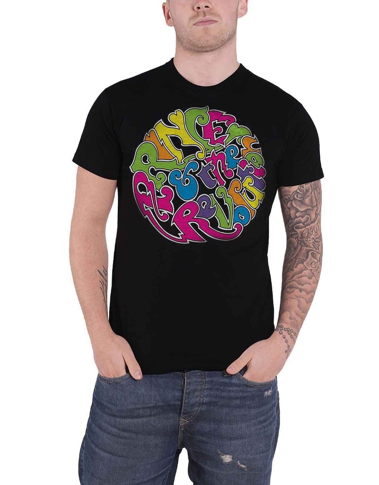 Prince T Shirt In A Day Paisley Park Revolution new Official Mens Black