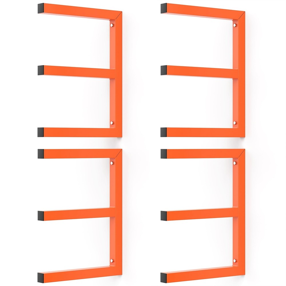 Garage Wall Mounted Lumber Storage Rack, Overhead Heavy Duty One-Piece Design...