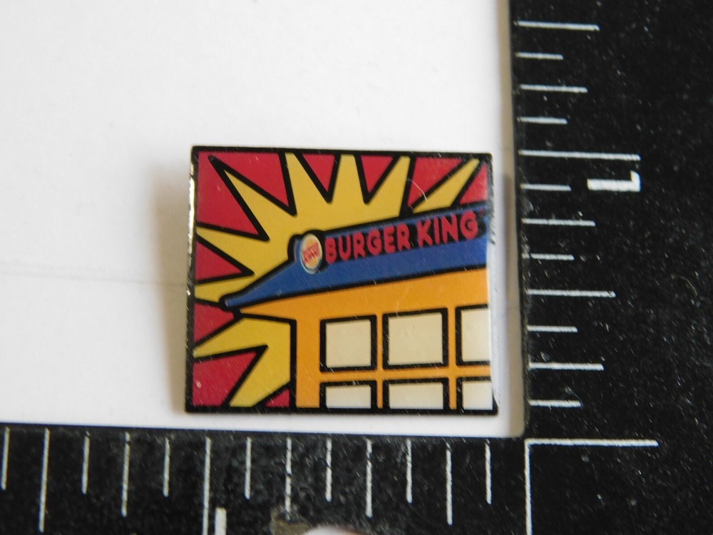 BK Burger King Employee Vintage Advertisement Pin