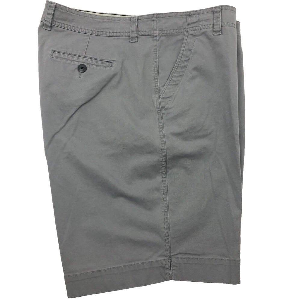 Eddie Bauer Blakey Shorts Mens 40 Gray Chino Flat front Stretch