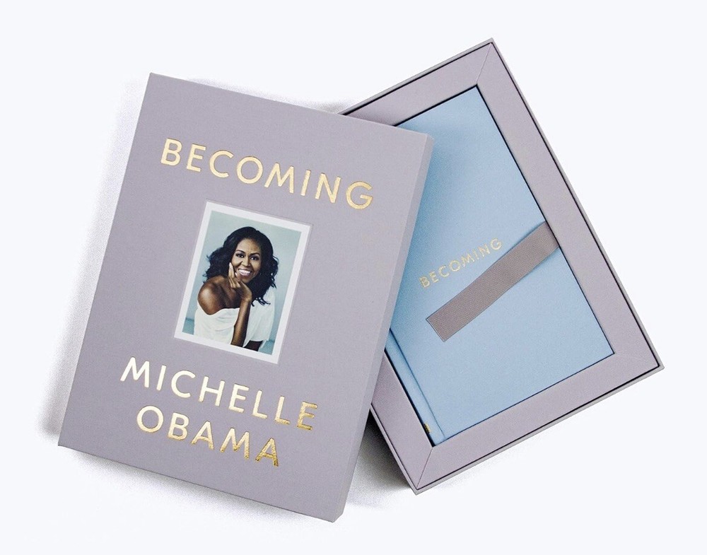 Signed 1st/1st Deluxe Edition BECOMING by Michelle Obama (2019, NEW sealed hb)