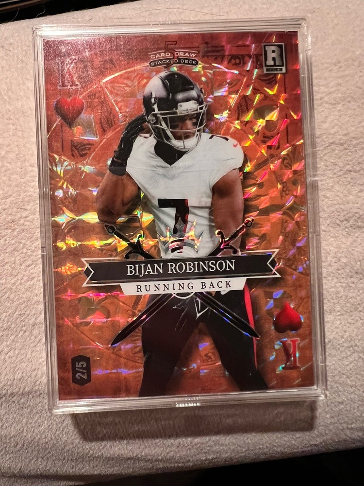 2023 Wild Card 5 Card King of ❤️Orange #SD-BR Bijan Robinson #/5
