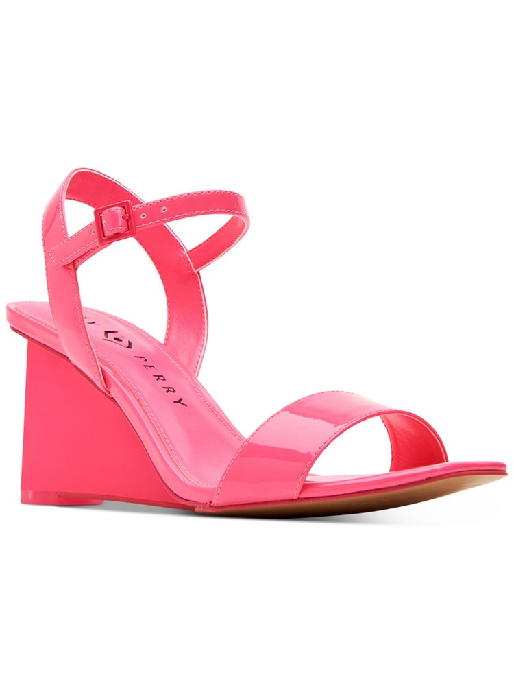 Katy Perry Women's Pink Ira Square Toe Wedge Slingback Sandal Size 7 M Comfortable Style