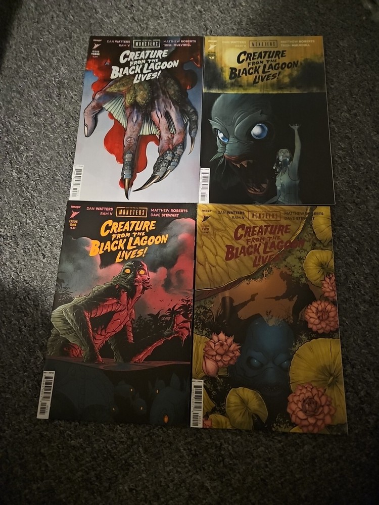 Universal Monsters Creature From The Black Lagoon Lives #1-4 CVR A Set NM Condition
