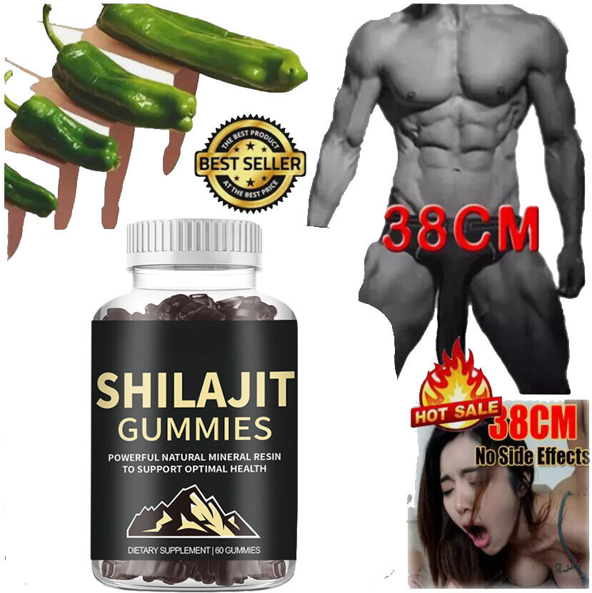 Pure Himalayan Shilajit Gummies with Ashwagandha for Energy and Stress Relief