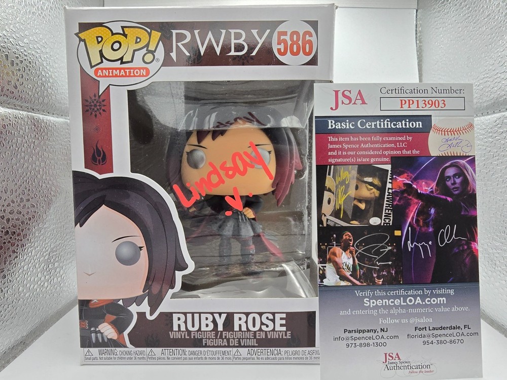 Funko POP Ruby Rose #586 Autographed with Certificate of Authenticity