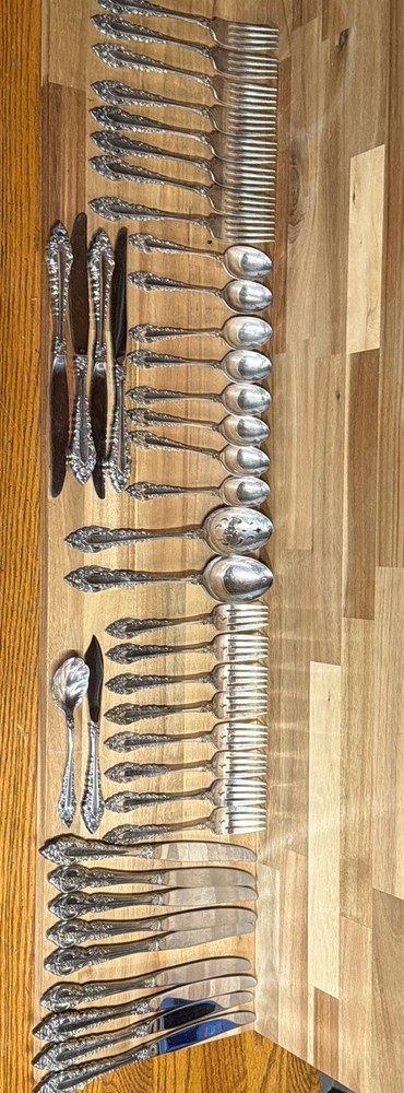 Community CORONATION Silverplate Flatware Set Service for 8 + Extras 53pc EXC