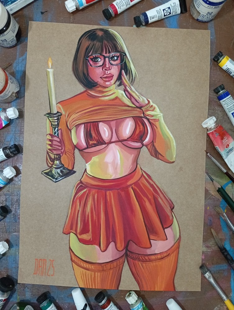 Velma 9x12 original comic art by Dan Wade - TramaStudio