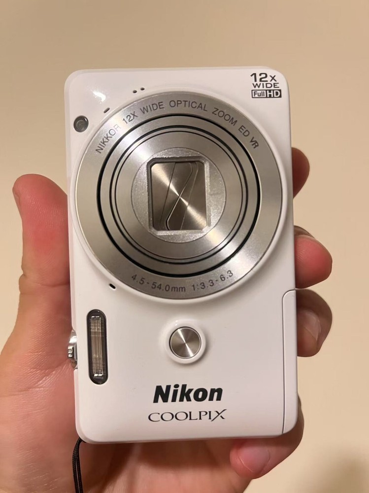 Nikon Coolpix S6900 Digital Camera Natural White Camera English