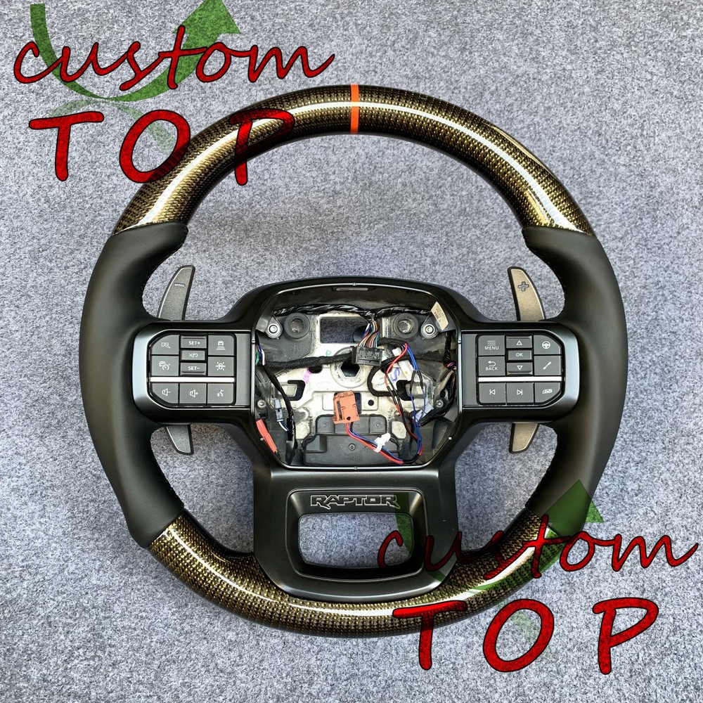 Fit For Ford F-150 Expedition 2021 2022 2023 2024 Carbon Fiber Steering Wheel
