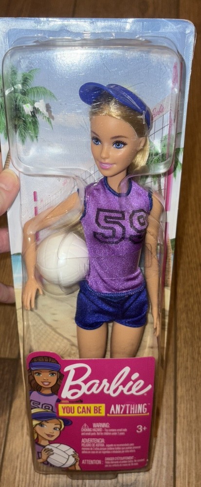 Barbie You Can Be Anything 'Volleyball Player' Barbie Doll Mattel Career Dolls