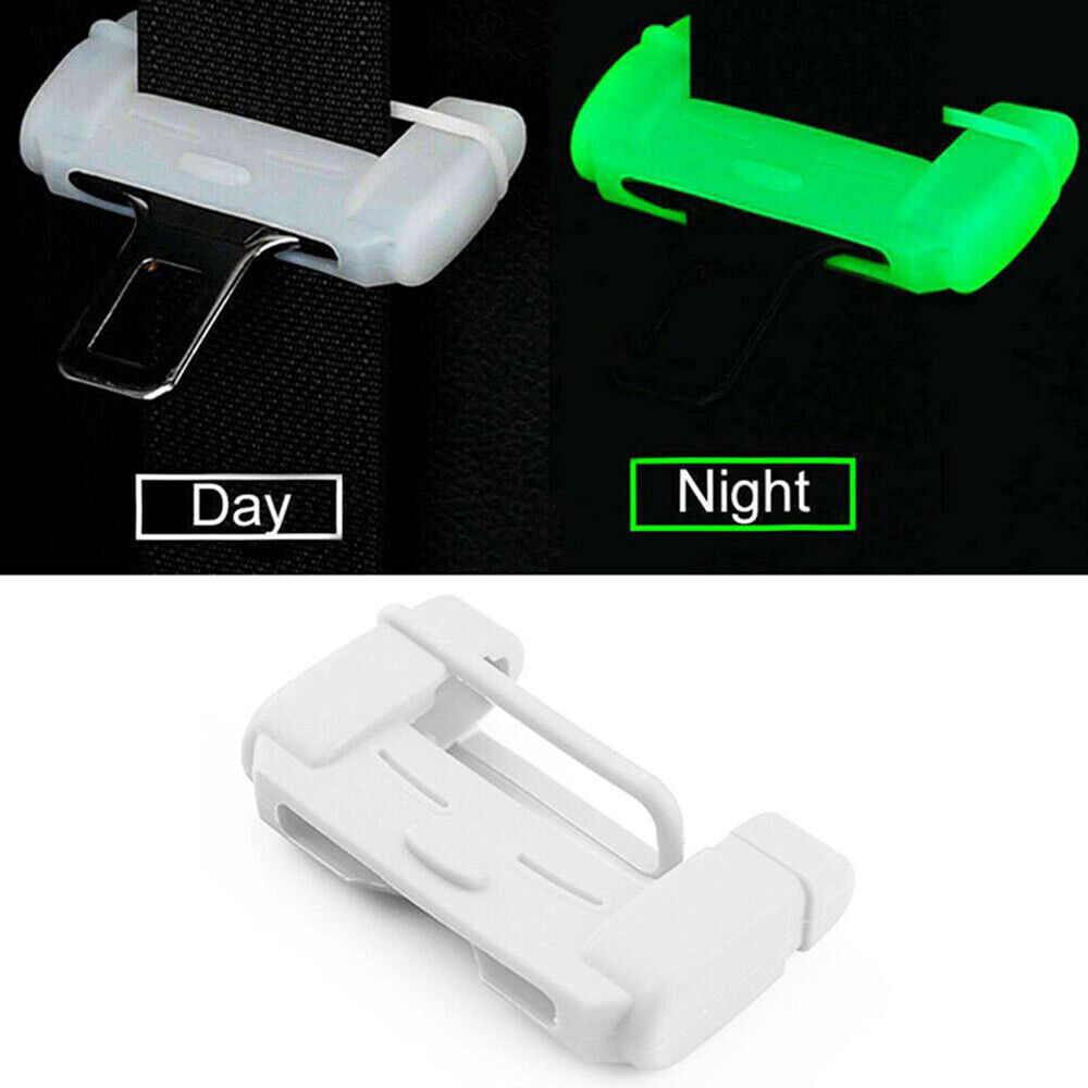 2X Car Interior Accessories Seat Belt Buckle Clip Anti-Scratch Silicone Cover