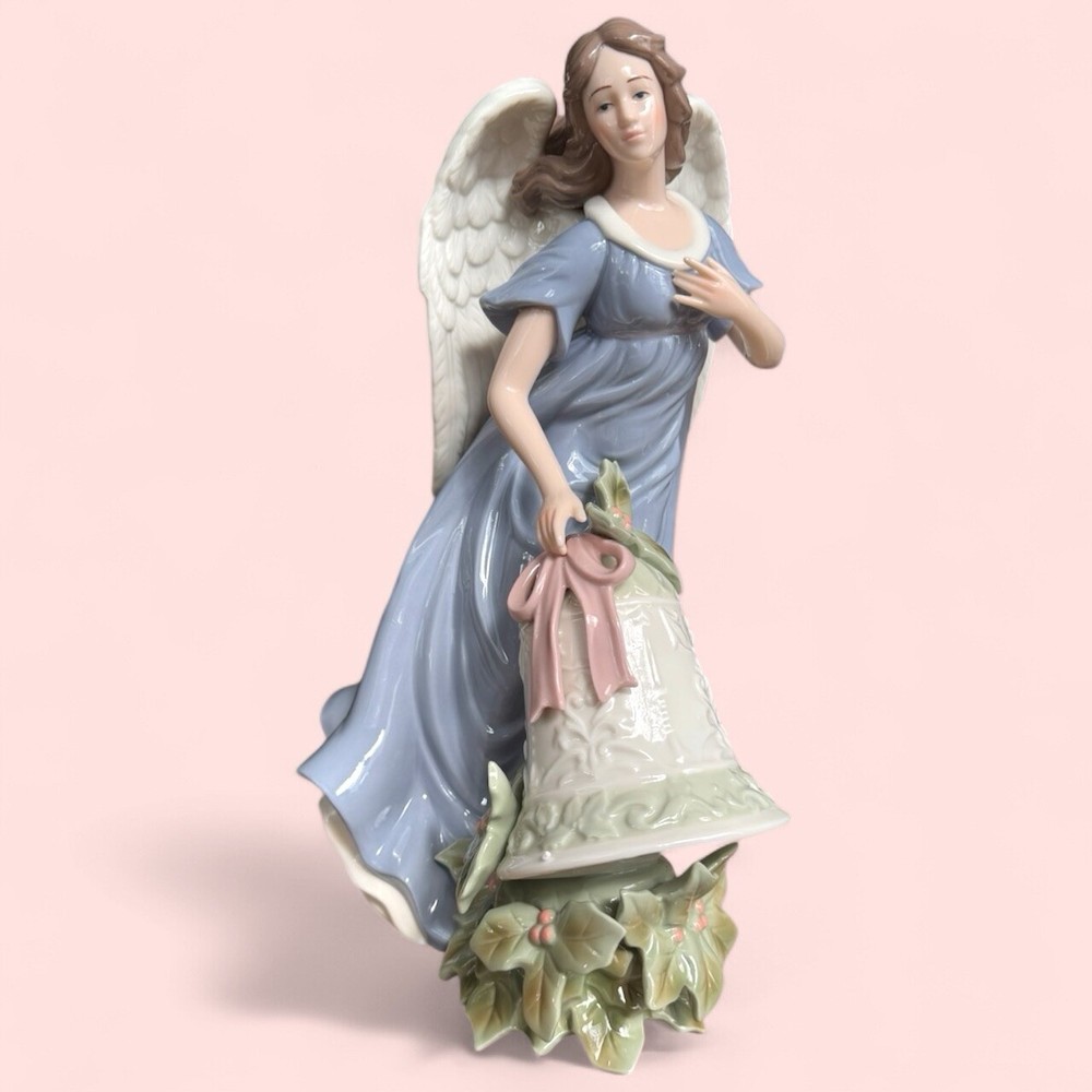 Grandeur Noel Hand Painted Porcelain Angel 12.5