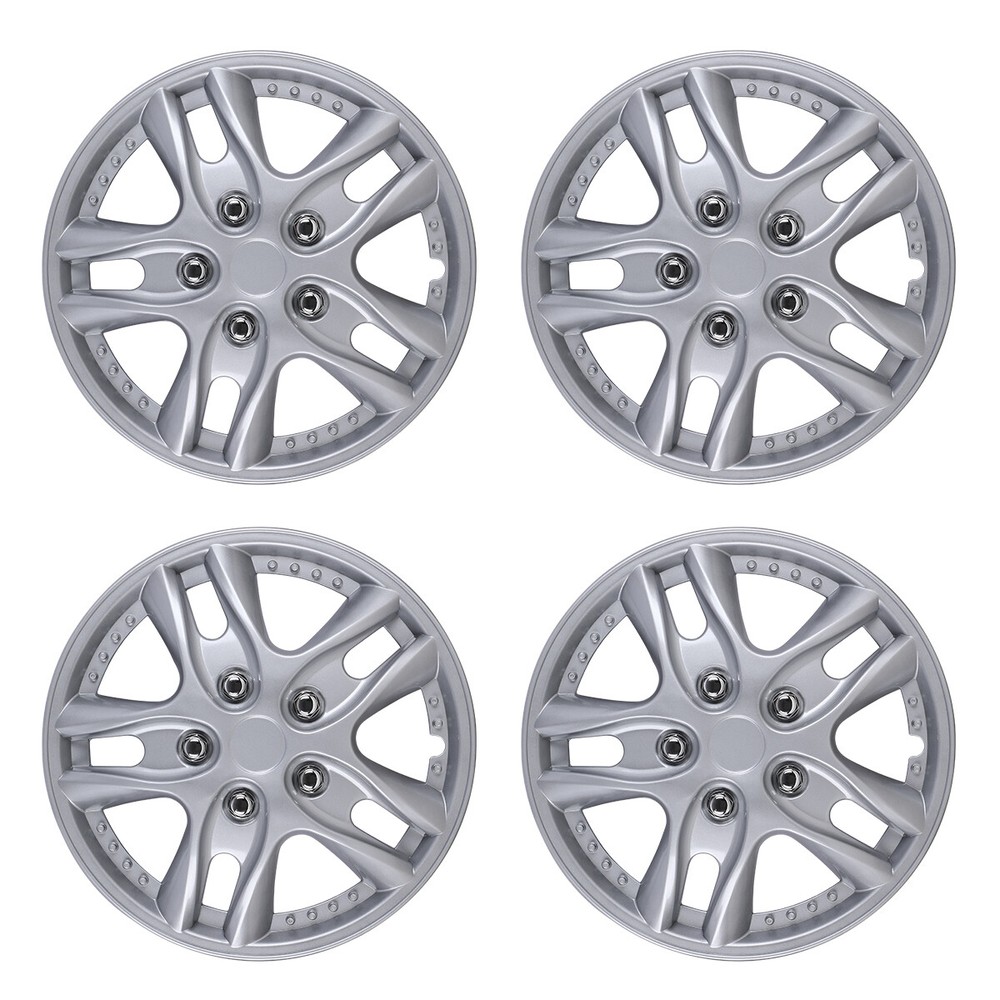 4Pcs 12-Inch Universal Wheel Rim Covers for Nissan Toyota Lacquer Hubcaps