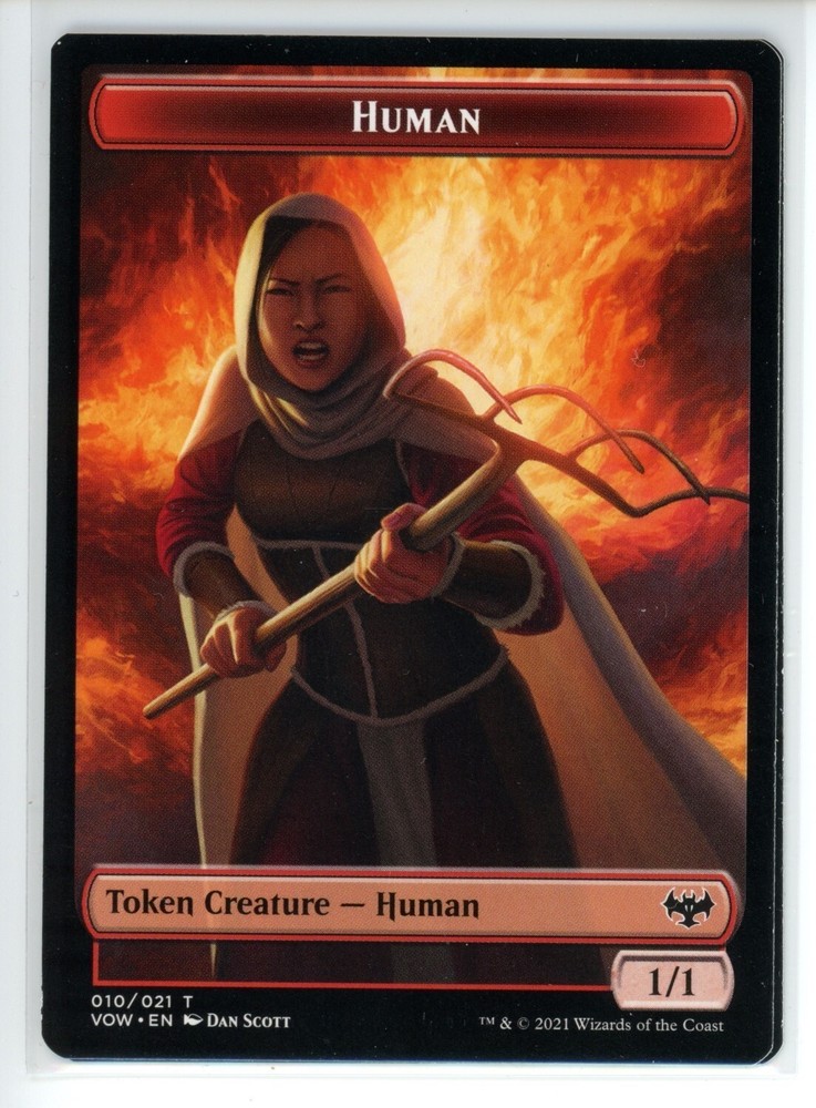 HUMAN TOKEN (010) Crimson Vow #10 VOW(NM+)(MTG)