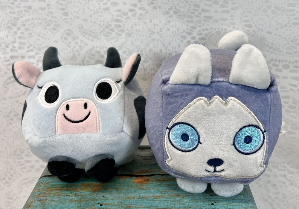 2023 Lote De 2 Peluche Simulador De Mascotas X HUSKY SIBERIANO Y DUQUE LA VACA SIN CÓDIGOS