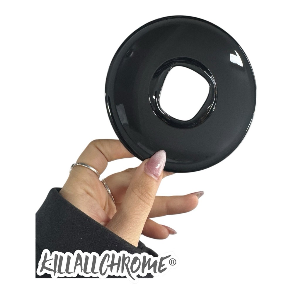Fits Abarth 500 Steering Wheel FULL Centre Cover Gloss Black Fiat 595 695