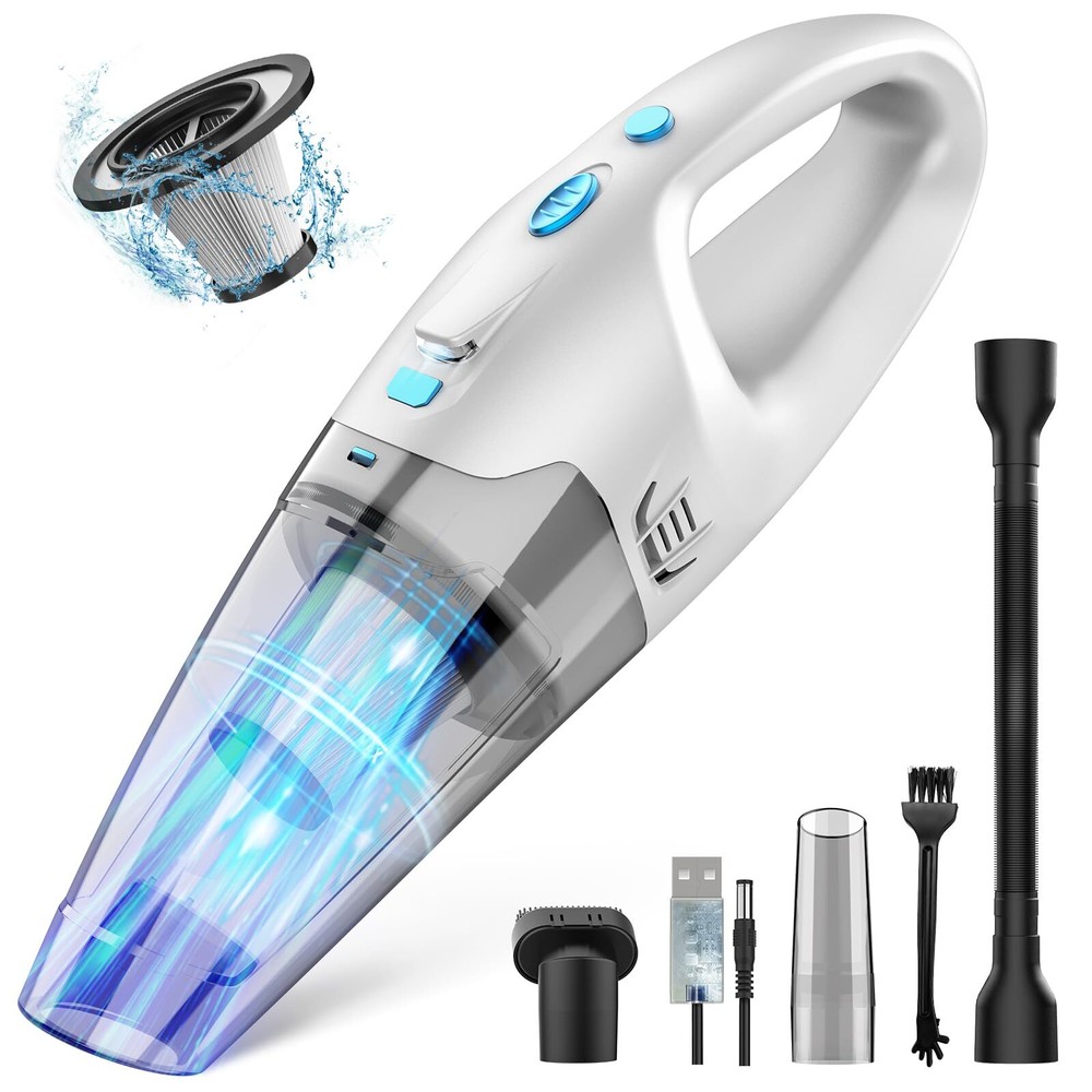 Handheld Vacuum CordlessCar Vacuum1.6 lbs Lightweight & Portable Hand Vacuum ...