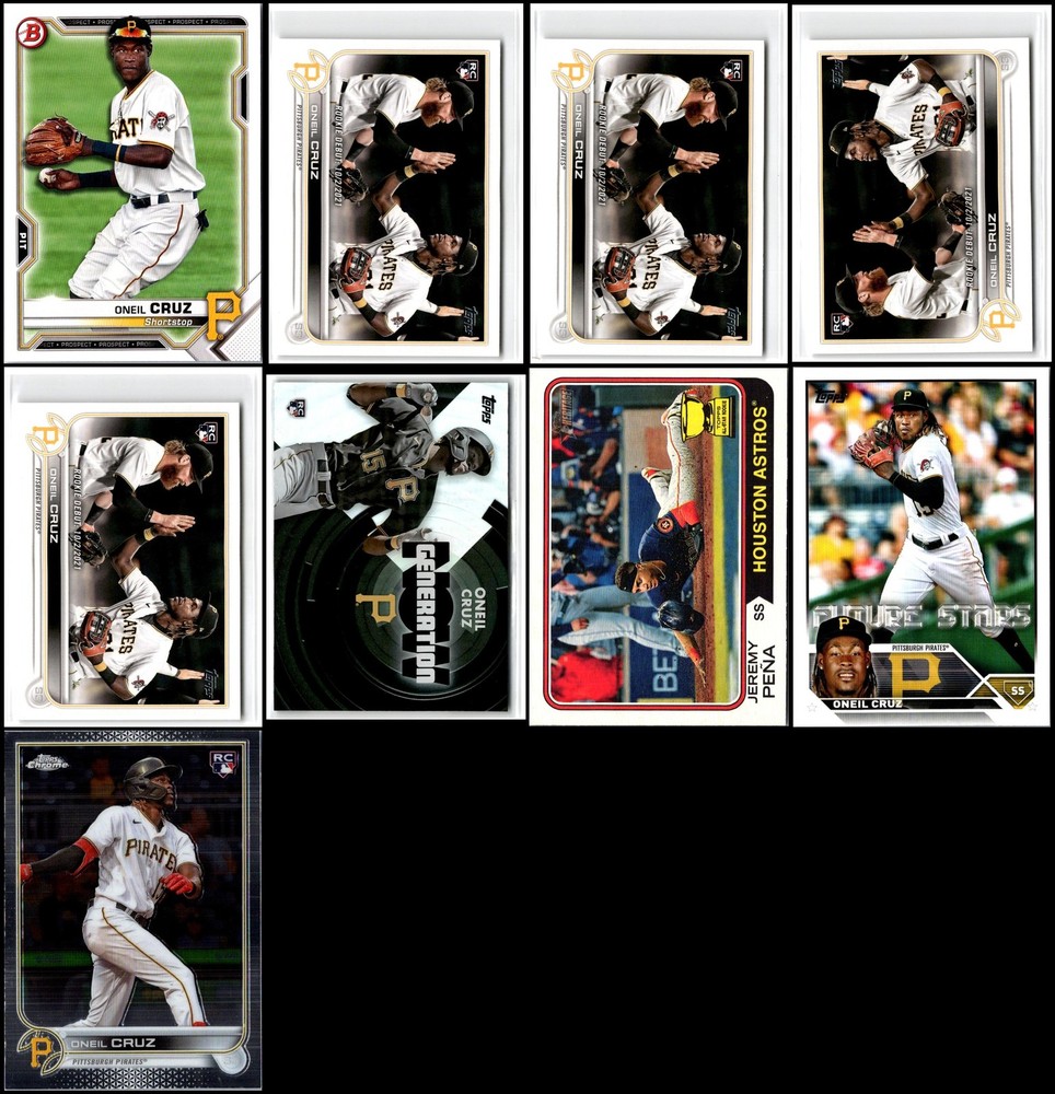 Oneil Cruz (9) Card Lot - DON’T MISS OUT – NEXT TIME IT’S GONE FOR GOOD!