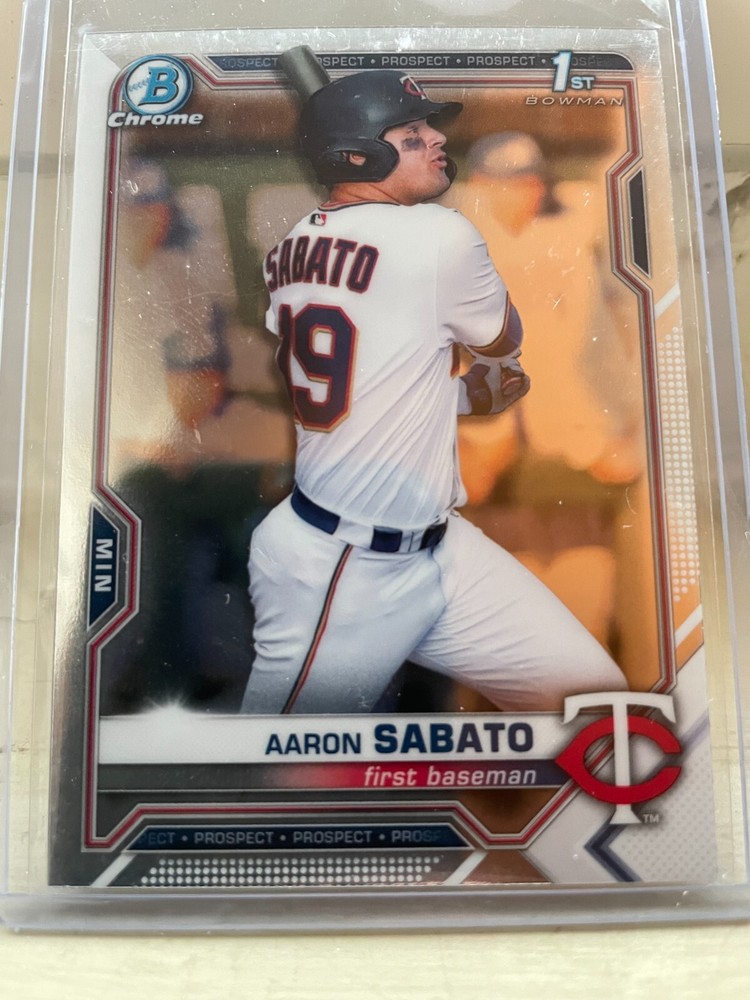 2021 Bowman Chrome Aaron Sabato 1ST BOWMAN PROSPECT #BCP-125 Minnesota Twins