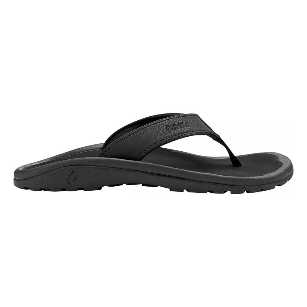OluKai Ohana Mens Sandals in Black Size 10