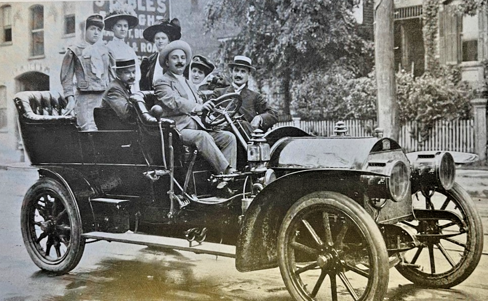 1910 Vintage Magazine Illustration Actor Edouard Durand Driving Automobile