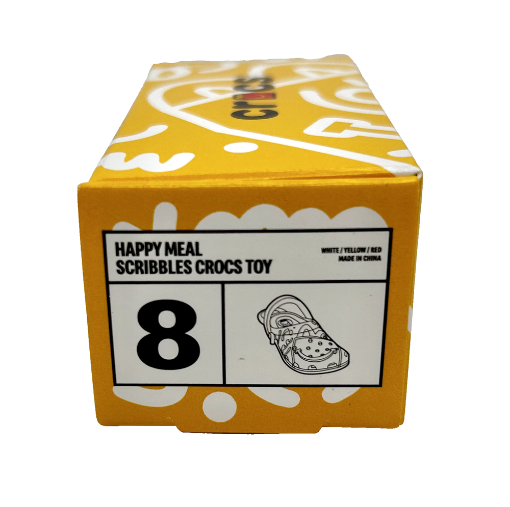 2024 McDonald's Happy Meal Crocs Scribbles Keychain #8 New In Box